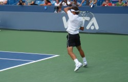 Rafa Sigh Friday 5657 Rafa Nadal swing practice Cincinnati Open