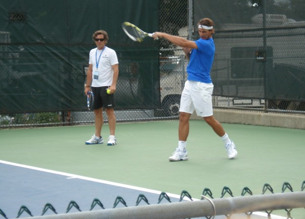 Rafa Sigh Sunday 4416 Rafael Nadal Western & Southern Open photos images forehand swing Rafa tennis practice grunt sigh
