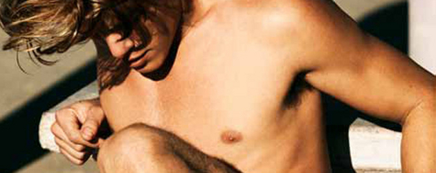 Anne Vyalitsyna Pony Step Magazine gorgeous pretty men blonde boy shirtless green shorts